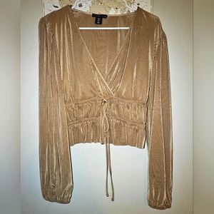 Silky Ribbed Long Sleeve Top